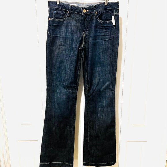 GAP Long & Lean-NWT-Women's Mid Rise Flared Leg-Stretch-29/8 Long-Fitted Hip/Th - Picture 4 of 16